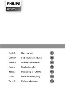 Philips HD9255 manual. Camera Instructions.